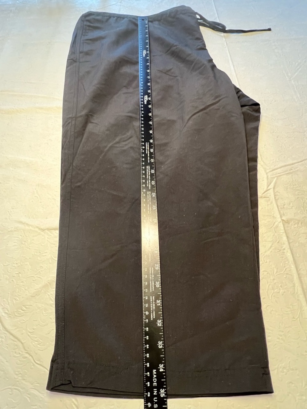 L.L. Bean Black Drawstring Capris - Picture 7 of 8